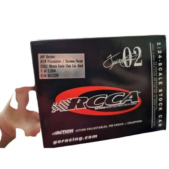 Action Jeff gordon #24 foundation sesame street 2002 Monte carlo club car bank 1 - Picture 3 of 12